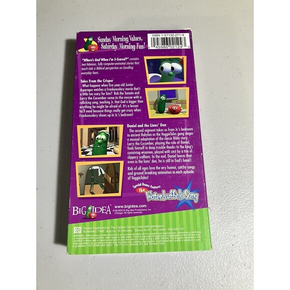VeggieTales - Wheres God When Im S-Scared (VHS, 1998) - Picture 2 of 5